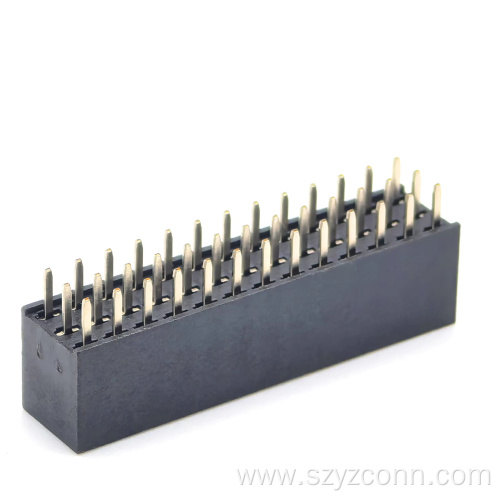 2.54mm Pitch Female header Connector Straight 39P